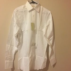 Michael Kors white long sleeve 34/35 medium 100% cotton white